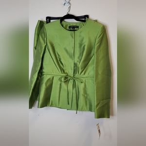 Albert Nipon Green 2 piece suit
